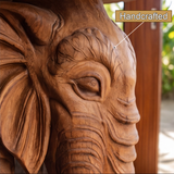 Elevara Sculpted Solid Wood Pedestal Stand - Timberustic Pedestal Stand
