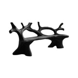 Elmwave Handcrafted Live Edge Outdoor Bench Black - Timberustic Bench