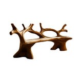 Elmwave Handcrafted Live Edge Outdoor Bench Brown - Timberustic Bench