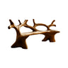 Elmwave Handcrafted Live Edge Outdoor Bench Brown - Timberustic Bench