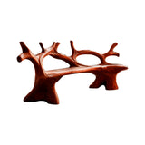 Elmwave Handcrafted Live Edge Outdoor Bench Mahogany - Timberustic Bench