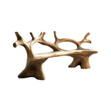 Elmwave Handcrafted Live Edge Outdoor Bench Natural Oak - Timberustic Bench