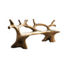 Elmwave Handcrafted Live Edge Outdoor Bench Natural Oak - Timberustic Bench