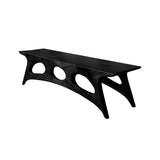 Elora Crest Sculptural Wood Bed Bench Black - Timberustic Bed Bench