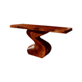 Elora Curve Solid Wood Console Table