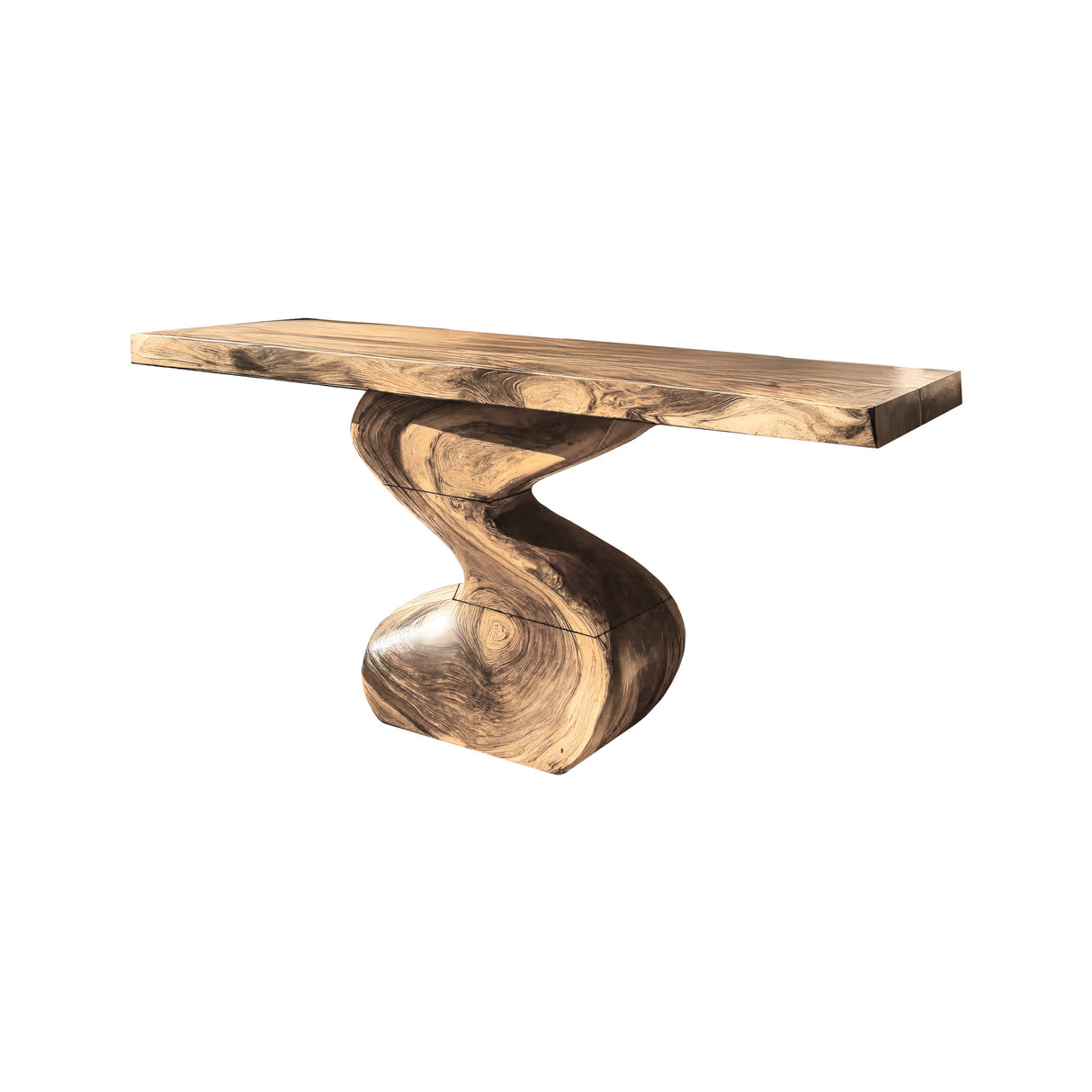 Elora Curve Solid Wood Console Table