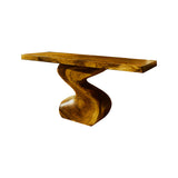 Elora Curve Solid Wood Console Table