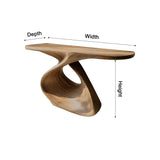 Elora Loop Sculptural Wood Console Table