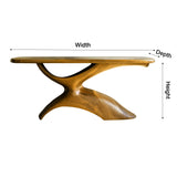 Elora Rise Sculptural Wood Bathroom Vanity