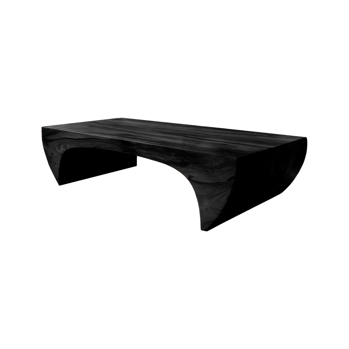 Elowen Arc Solid Wood Coffee Table Black - Timberustic Coffee Table