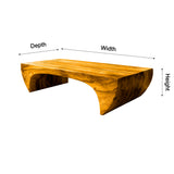 Elowen Arc Solid Wood Coffee Table - Timberustic Coffee Table