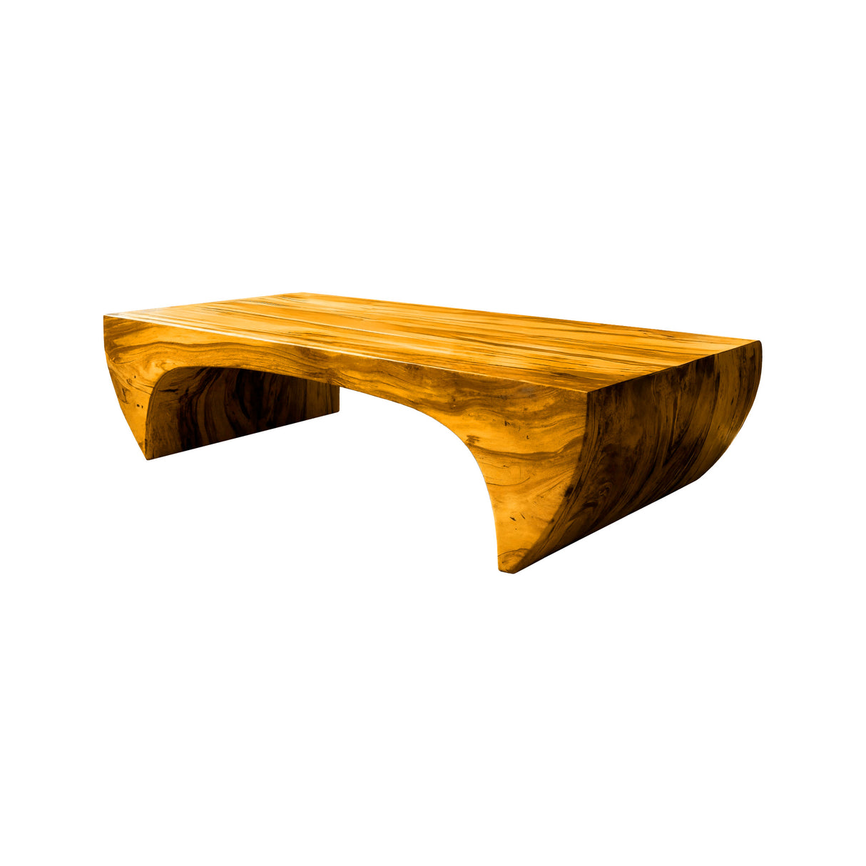 Elowen Arc Solid Wood Coffee Table Teak - Timberustic Coffee Table