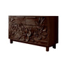 Elowen Botanical Hand-Carved Solid Wood Sideboard Cabinet