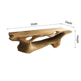 Elowen Handcrafted Solid Wood Floating Bathroom Vanity with Open Storage - Timberustic Floating Bathroom Vanity with Open Storage