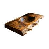 Elowen Live-Edge Wood Floating Bathroom Vanity