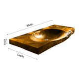 Elowen Live Edge Solid Wood Floating Bathroom Vanity