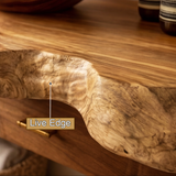 Elowen Live Edge Solid Wood Floating Bathroom Vanity with Drawers - Timberustic Floating Bathroom Vanity With Drawers