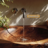 Elowen Live Edge Solid Wood Floating Bathroom Vanity with Integrated Sink - Timberustic Floating Bathroom Vanity with Integrated Sink