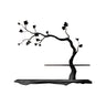 Elowen Sculpted Solid Wood Floating Tree-Inspired Display Shelf Black - Timberustic Tree-Inspired Display Shelf