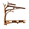 Elowen Tree Branch Live Edge Solid Wood TV Console Brown - Timberustic TV Console with Tree Shelf