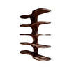 Elvane Flow Trunk Floating Kitchen Shelf Dark Walnut - Timberustic Floating Kitchen Shelf