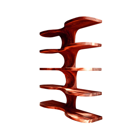 Elvane Flow Trunk Floating Kitchen Shelf Mahogany - Timberustic Floating Kitchen Shelf