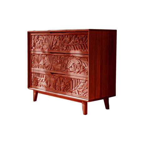 Elvara Hand-Carved Solid Wood Sideboard Cabinet