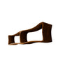 Elvara Sculpted Solid Wood Floating Bathroom Storage Brown - Timberustic Floating Bathroom Storage