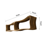 Elvara Sculpted Solid Wood Floating Bathroom Storage - Timberustic Floating Bathroom Storage