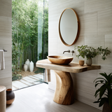 Elvara Sculpted Solid Wood Freestanding Bathroom Vanity SPA2486677 - Timberustic Freestanding Bathroom Vanity