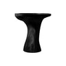 Elvara Sculpted Solid Wood Pedestal Sink Black - Timberustic Pedestal Sink