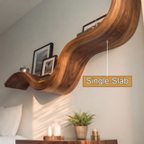 Elvaria Sculpted Solid Wood Floating Shelf SPA254336 - Timberustic Floating Shelf