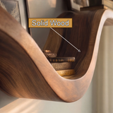 Elvaria Sculpted Solid Wood Floating Shelf SPA254336 - Timberustic Floating Shelf