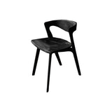 Elvarn Curve Solid Wood Dining Chair Black - Timberustic Dining Chair