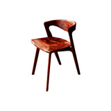 Elvarn Curve Solid Wood Dining Chair Mahogany - Timberustic Dining Chair