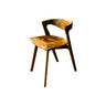 Elvarn Curve Solid Wood Dining Chair Teak - Timberustic Dining Chair