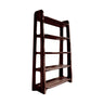 Elvorn Curve Solid Wood Bookshelf Dark Walnut - Timberustic Bookshelf