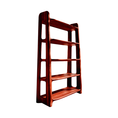 Elvorn Curve Solid Wood Bookshelf