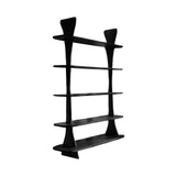 Elvryn Spire Solid Wood Bookshelf Black - Timberustic Bookshelf