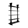 Elvryn Spire Solid Wood Bookshelf Black - Timberustic Bookshelf