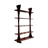 Elvryn Spire Solid Wood Bookshelf Dark Walnut - Timberustic Bookshelf