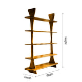 Elvryn Spire Solid Wood Bookshelf - Timberustic Bookshelf