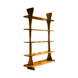 Elvryn Spire Solid Wood Bookshelf Teak - Timberustic Bookshelf