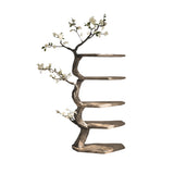 Elyndor Sculpted Solid Wood Tree Bookshelf Natural Oak - Timberustic Tree Bookshelf