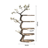 Elyndor Sculpted Solid Wood Tree Bookshelf - Timberustic Tree Bookshelf