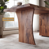 Elyndra Solid Wood Desk with Drawers - Timberustic Desk With Drawers