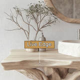 Elyndra Treeform Solid Wood Freestanding Bathroom Vanity - Timberustic Freestanding Bathroom Vanity
