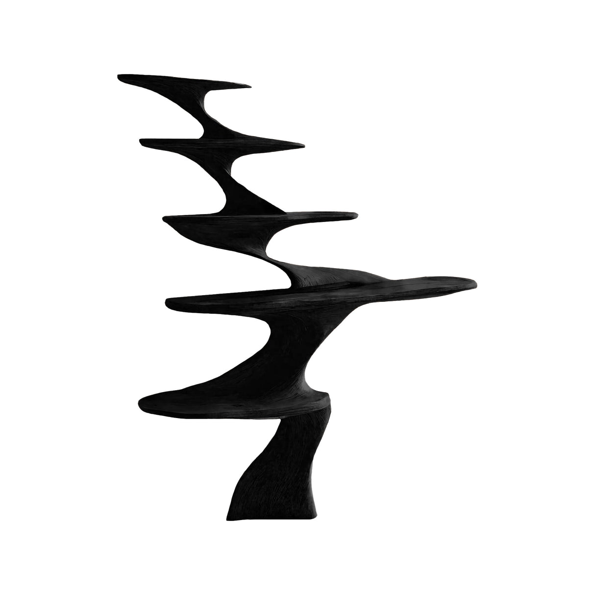 Elyra Flow-Form Sculptural Cosmetic Table Black - Timberustic Cosmetic Table