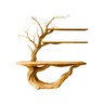 Eryndel Live Edge Solid Wood Console Table with Shelves Teak - Timberustic Console Table with Shelves