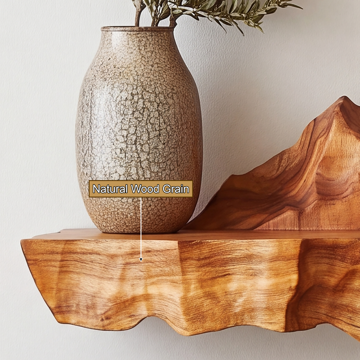 Eryndor Handcrafted Mountain Floating Shelf - Timberustic Floating Shelf